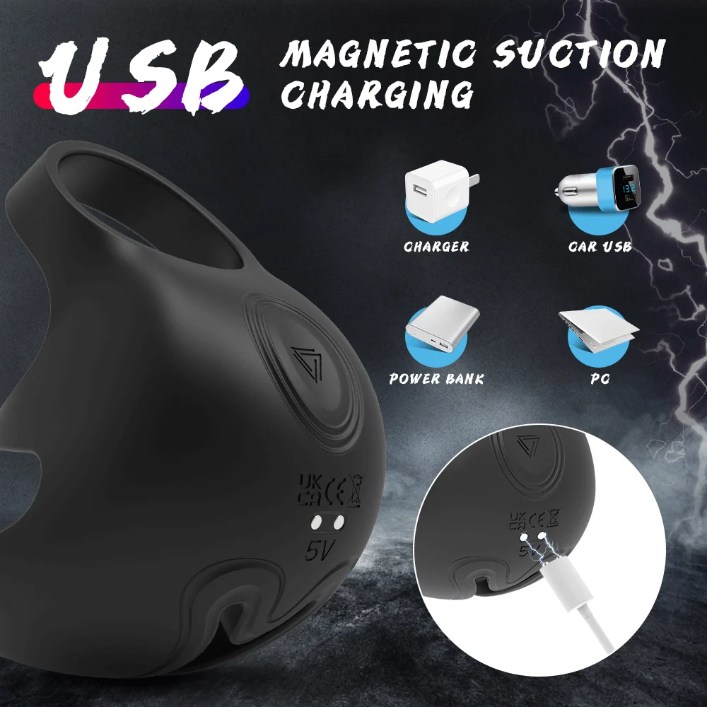 Laska Remote Cock and Ball Vibrator with 95-Minute Charge