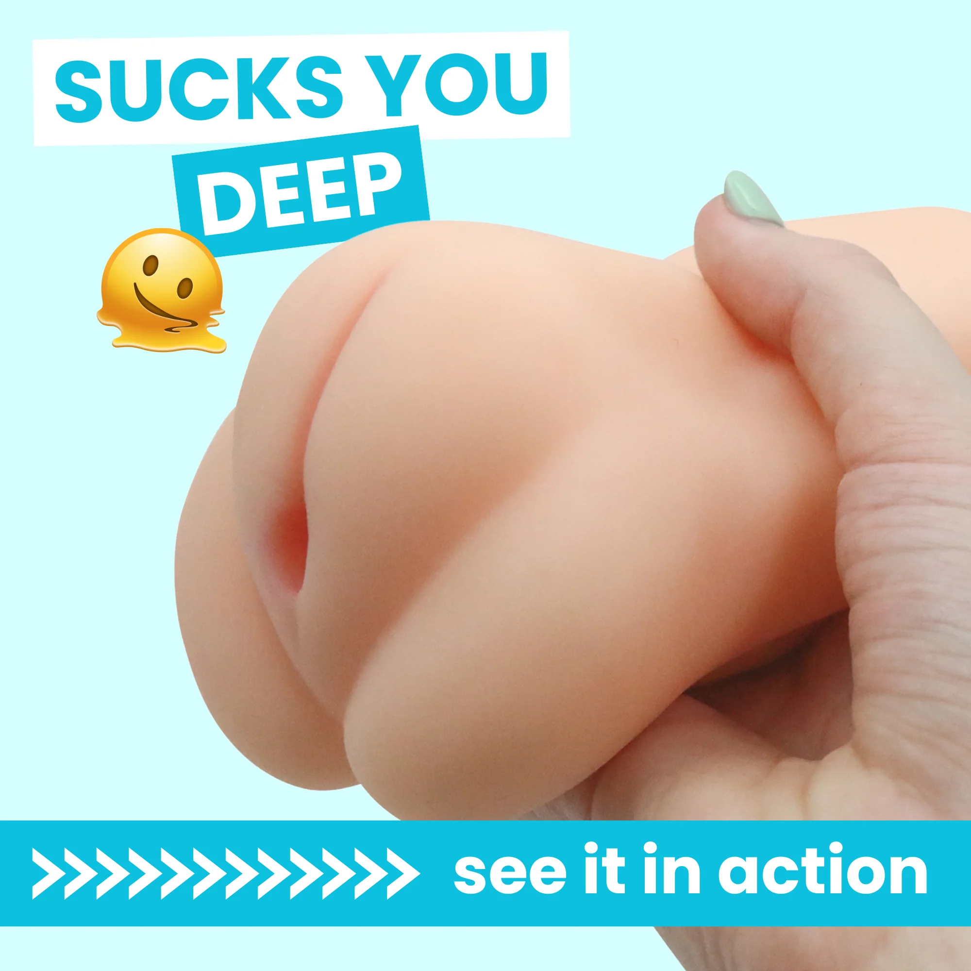 Easy Grip Tight Realistic Pocket Pussy Masturbation Sleeve