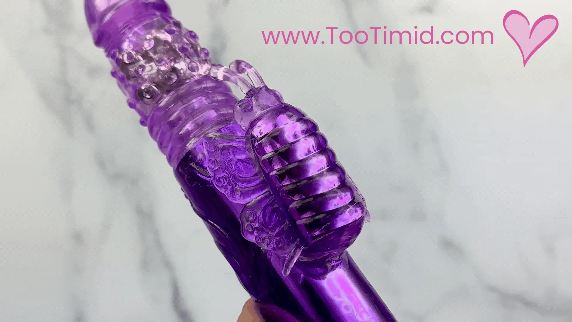 Aura Butterfly Thrusting and Rotating Dual-Action Vibrator