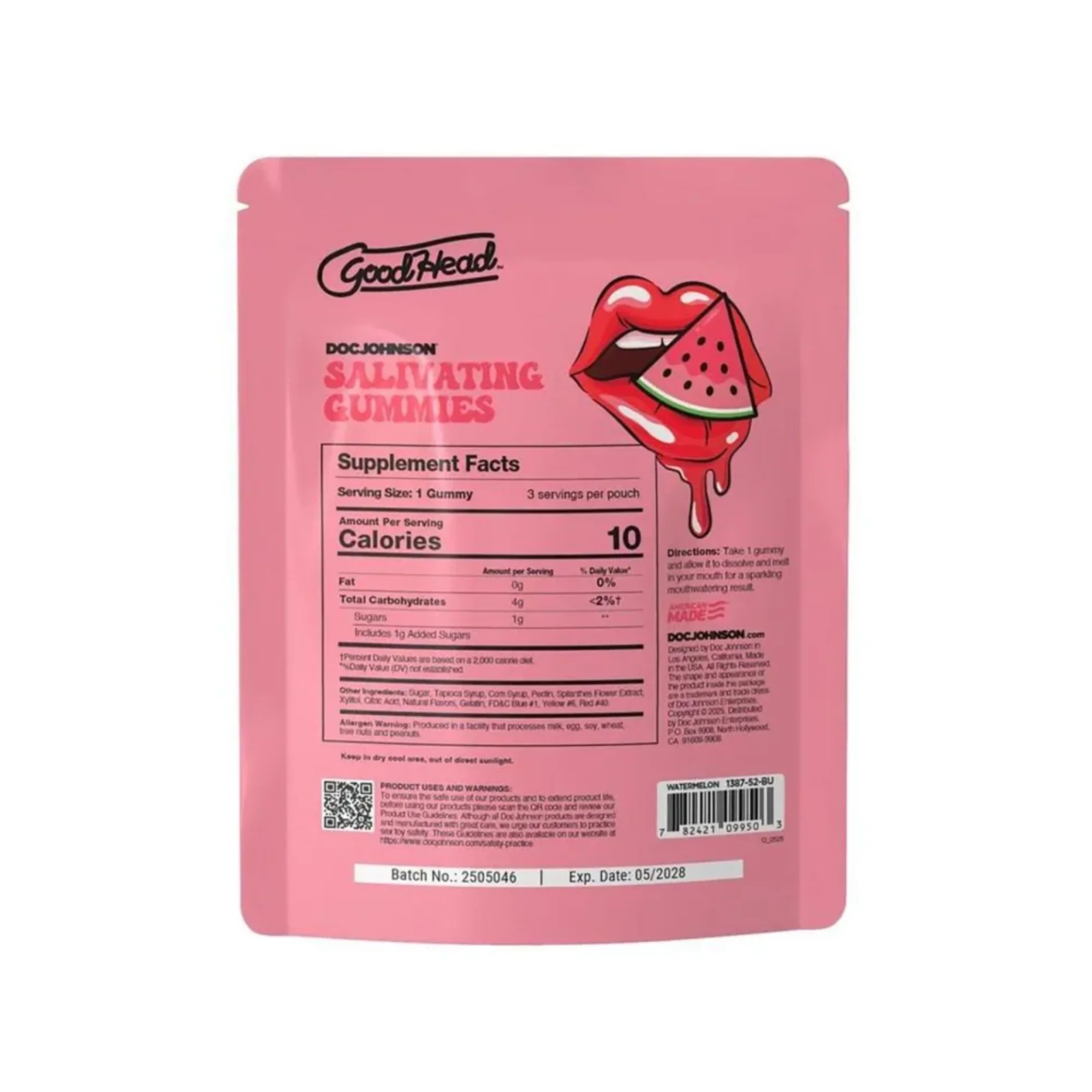 GoodHead Salivating Gummies 西瓜和青苹果口味