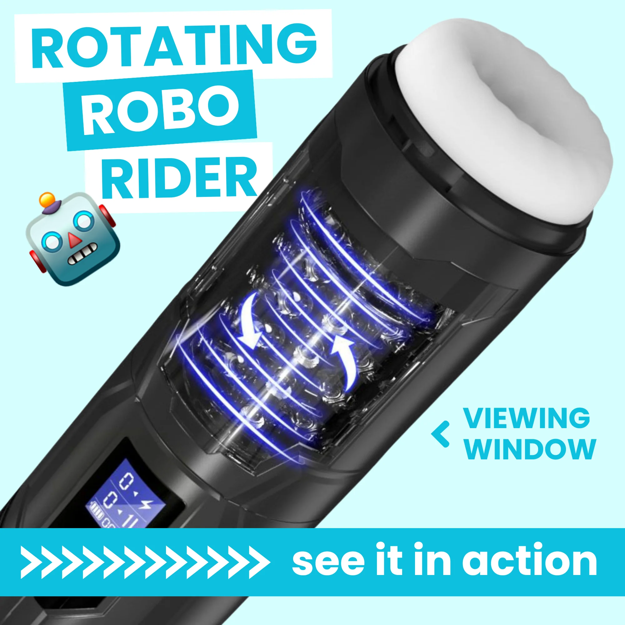 Buzzer Beater - Waterproof Thrusting and Rotating Male Masturbator