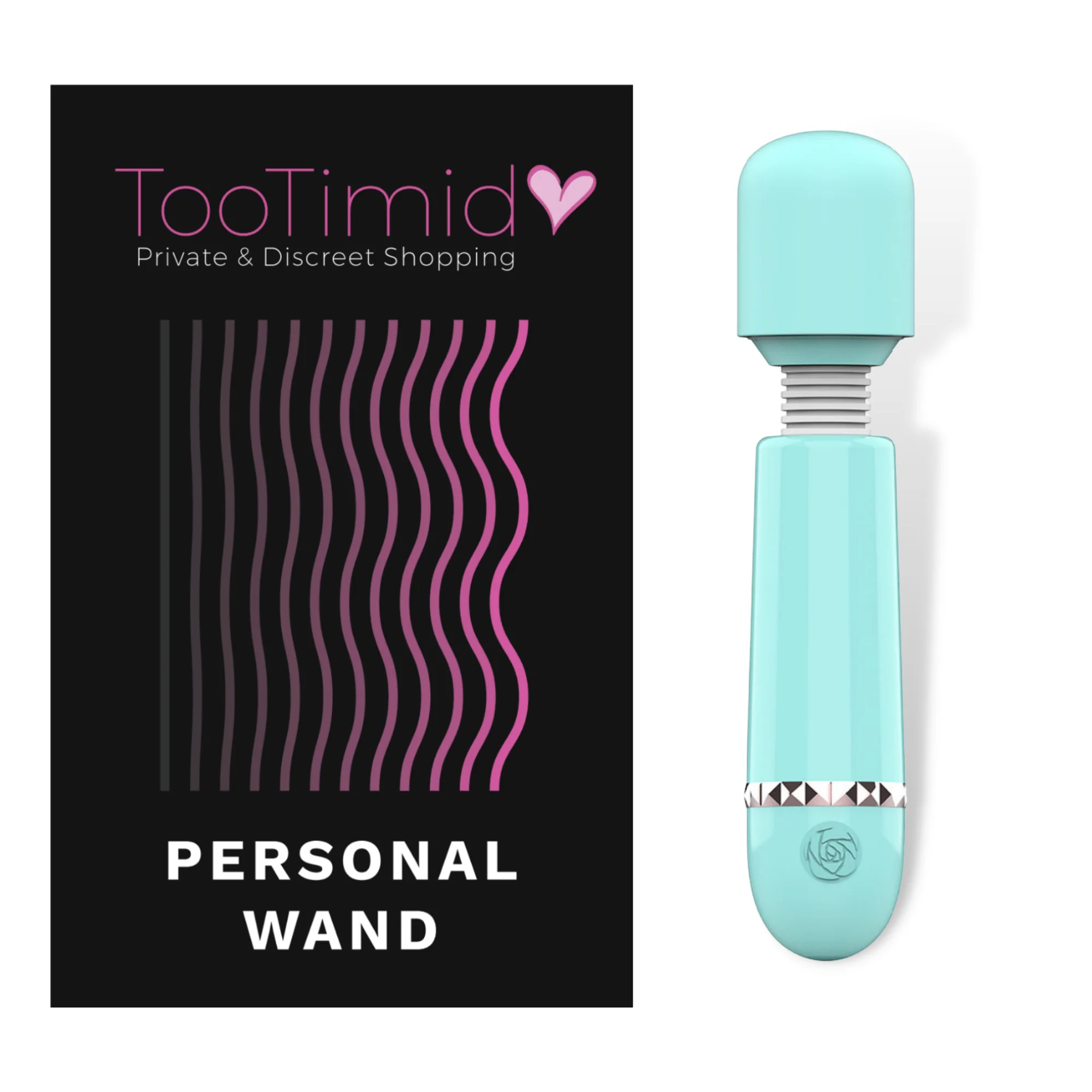Rechargeable Handheld Mini Wand Massager with 10 Modes