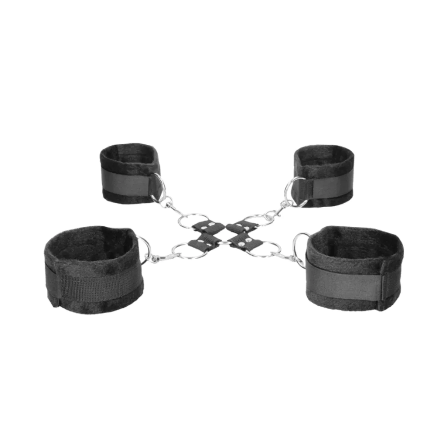 Ouch! Velcro Hogtie with Hand and Ankle Cuffs in Fuzzy Fabric