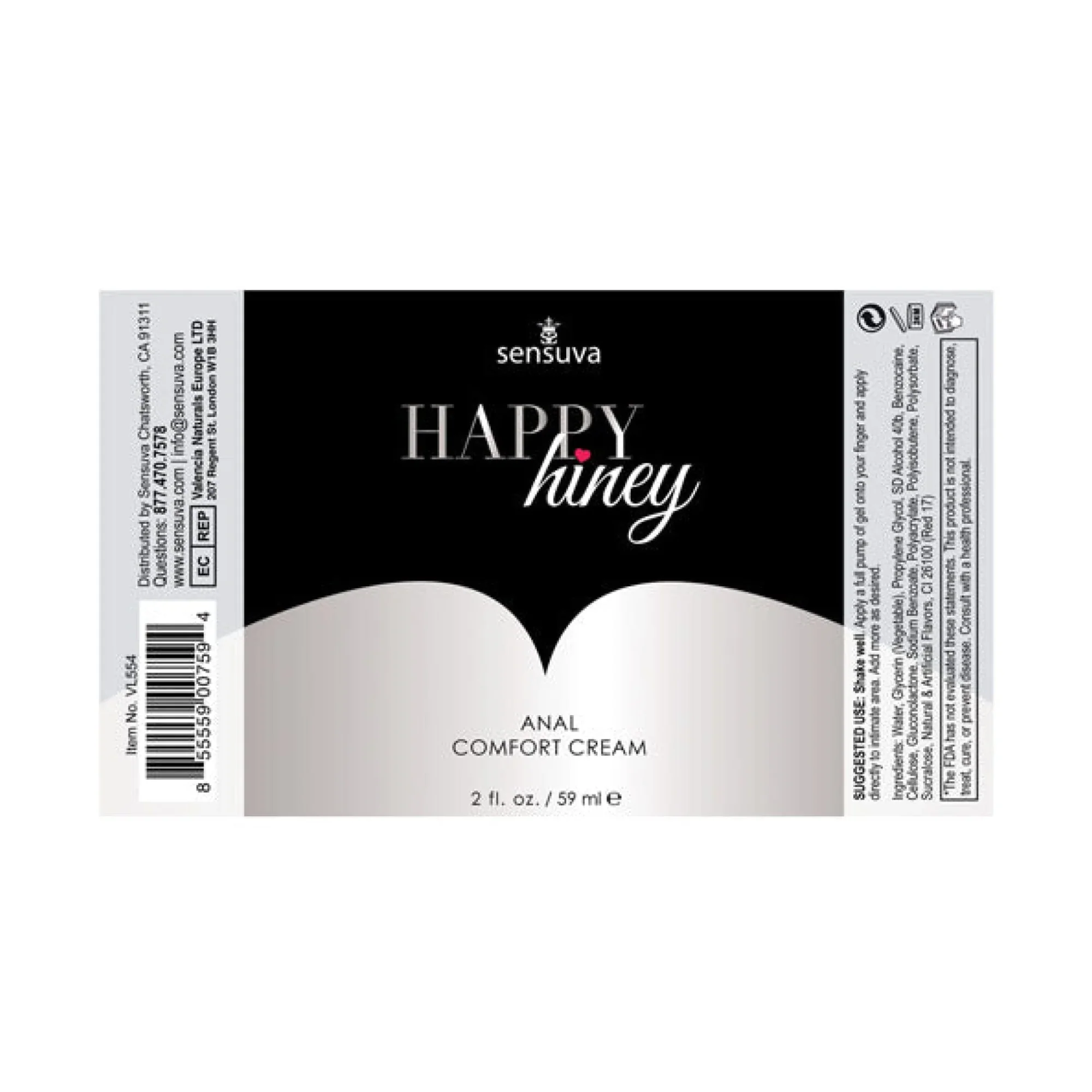 Happy Hiney Cherry Scented Anal Comfort Cream for Adventurous Play