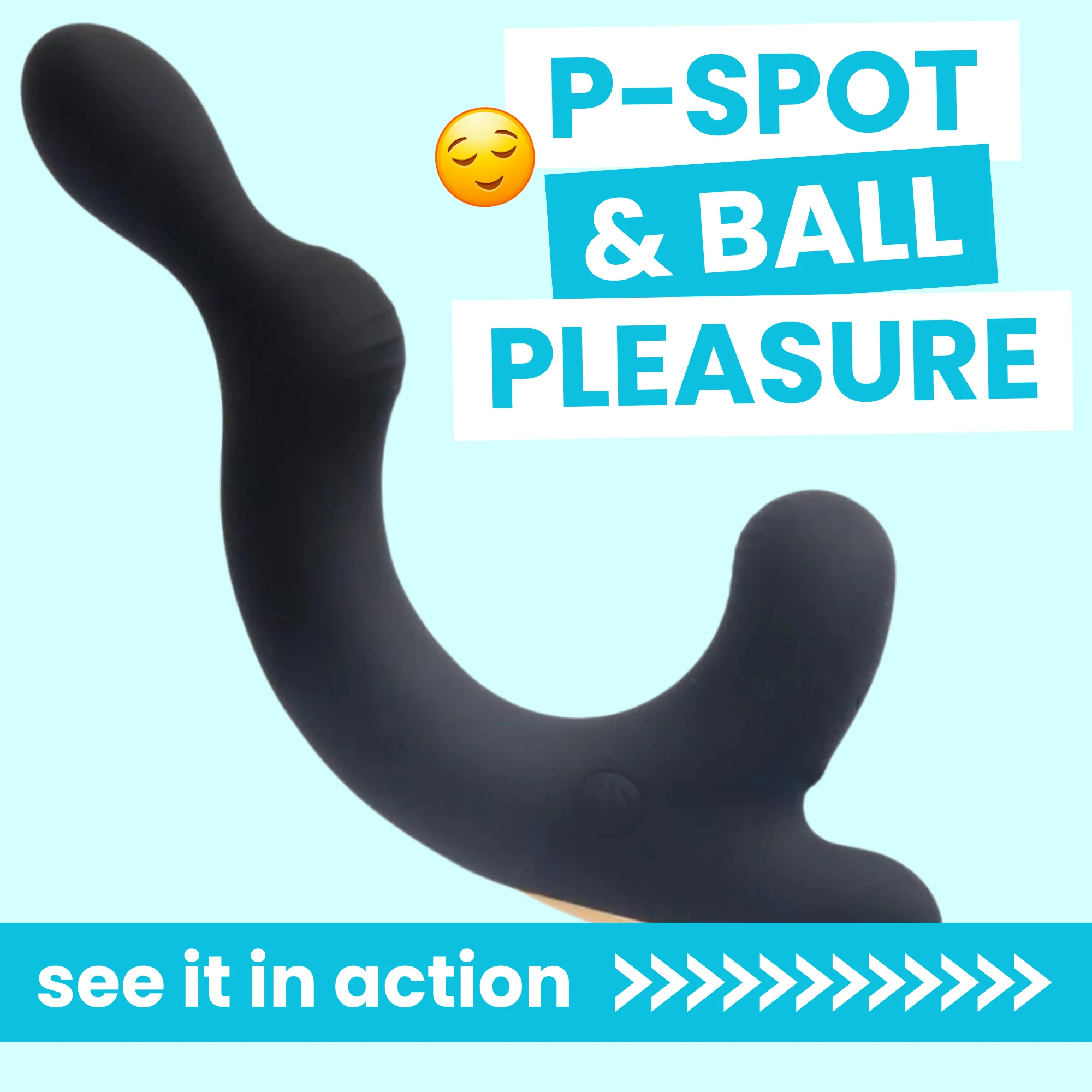 Zorg Adjustable Prostate & Ball Massager with 9 Vibration Modes