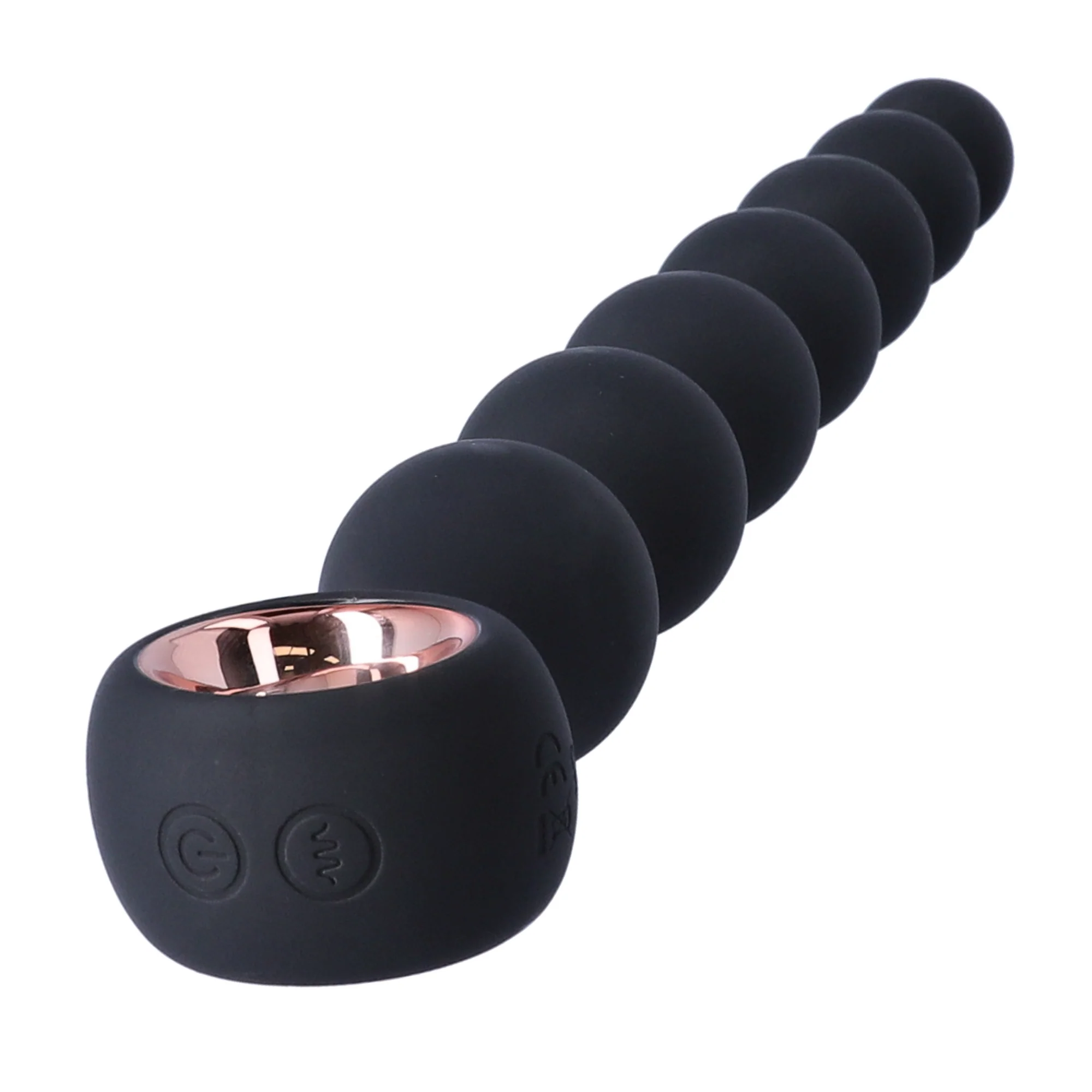 X-Long 12" Vibrating Silicone Anal Beads for Deep Anal Pleasure