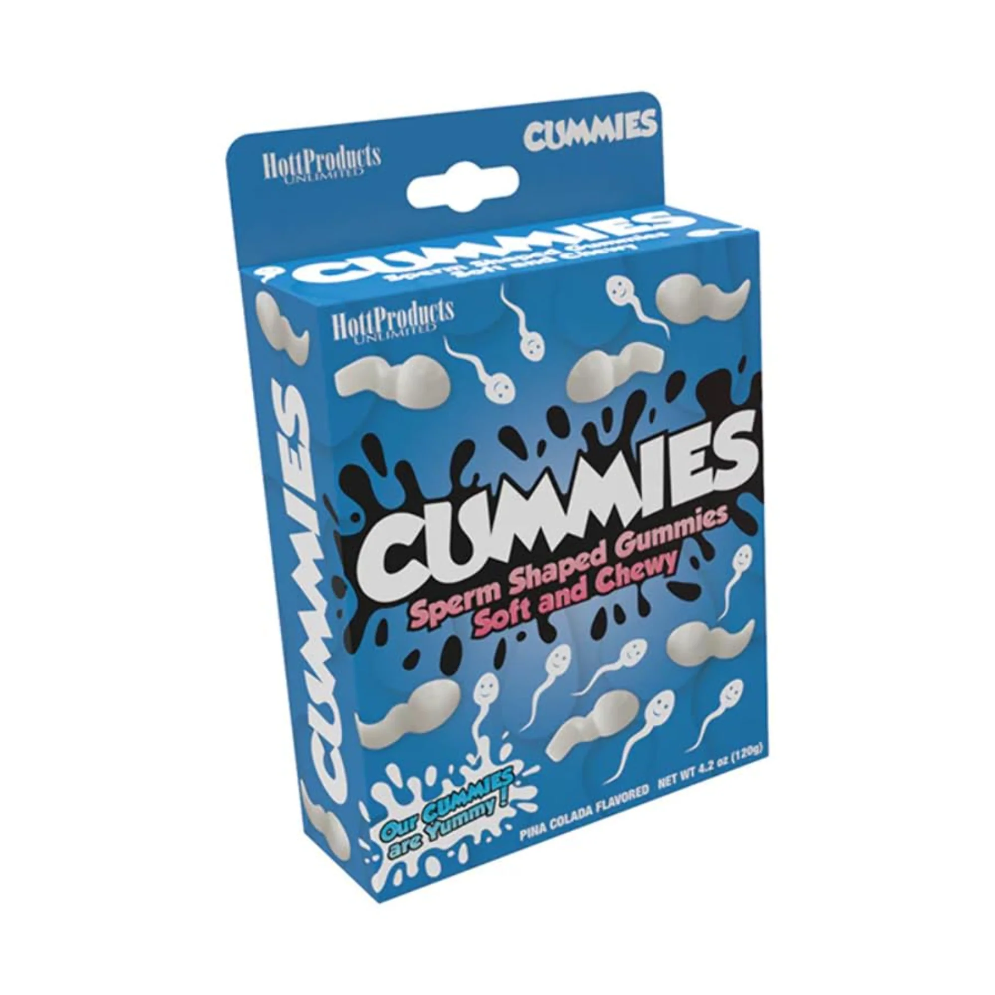Cummies Sperm Shaped Gummies in Creamy Piña Colada Flavor