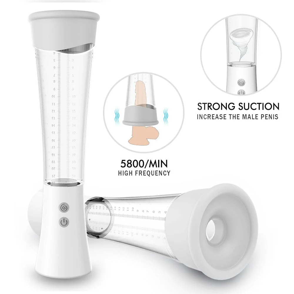Titan Vibrating Penis Pump with 9 Vibration Modes