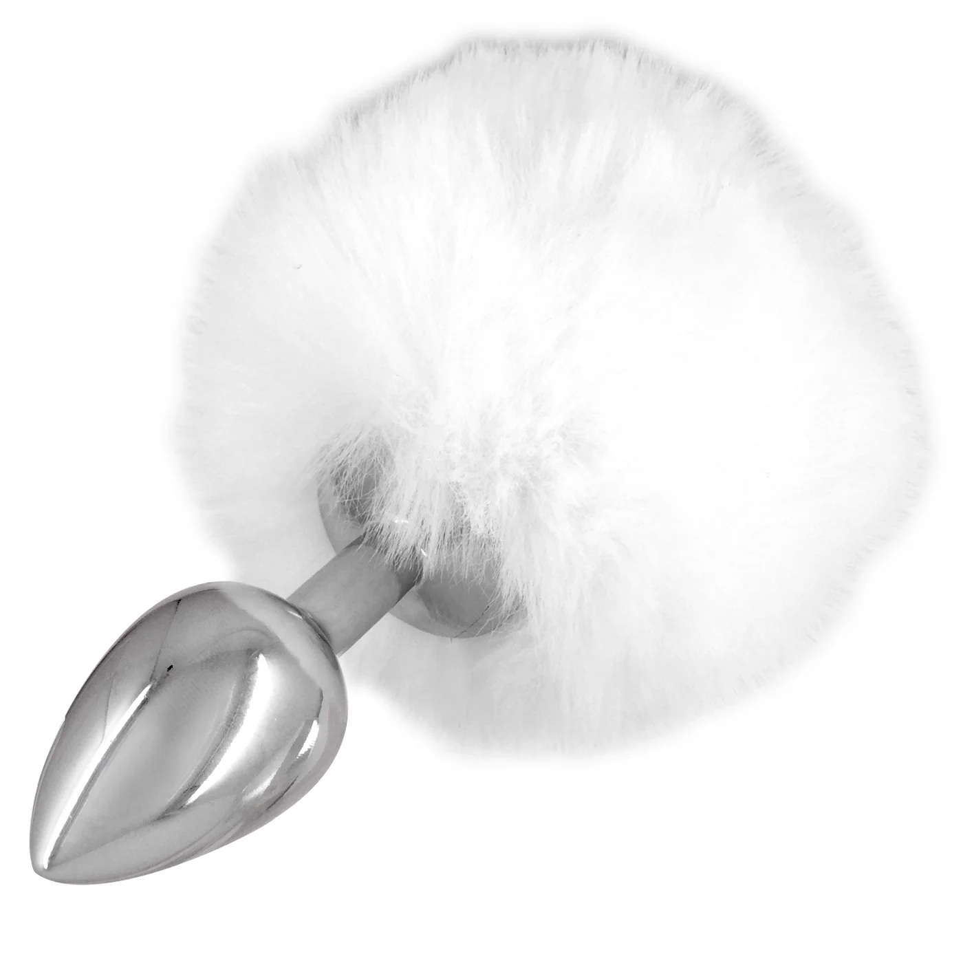 Sexy Bunny Tail Anal Plug with Plush Faux-Fur Tail