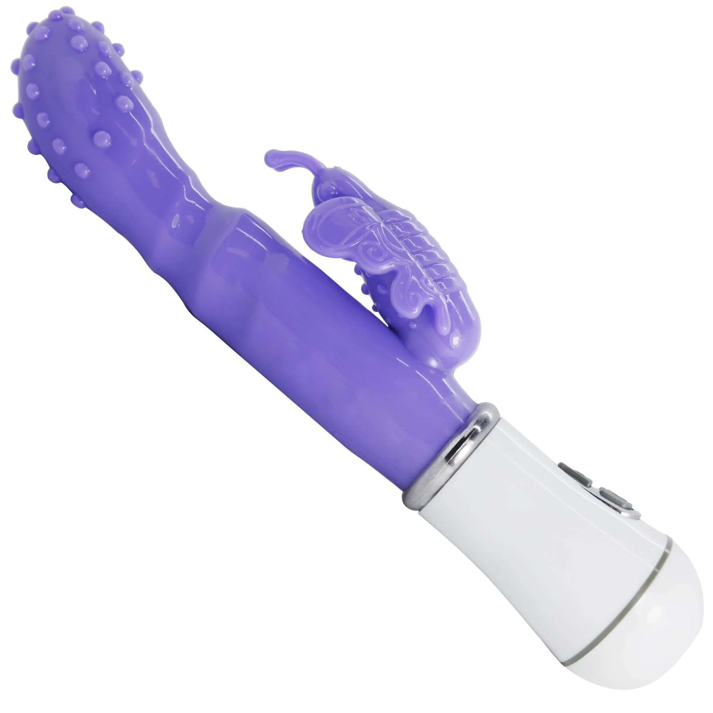 Dual-Action Bumpy Butterfly Vibrator with 10 Vibration Settings