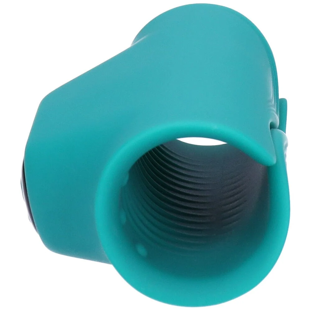 Vibrating Ribbed Silicone Penis Gripper Stroker for Rechargeable Solo and Couples Play