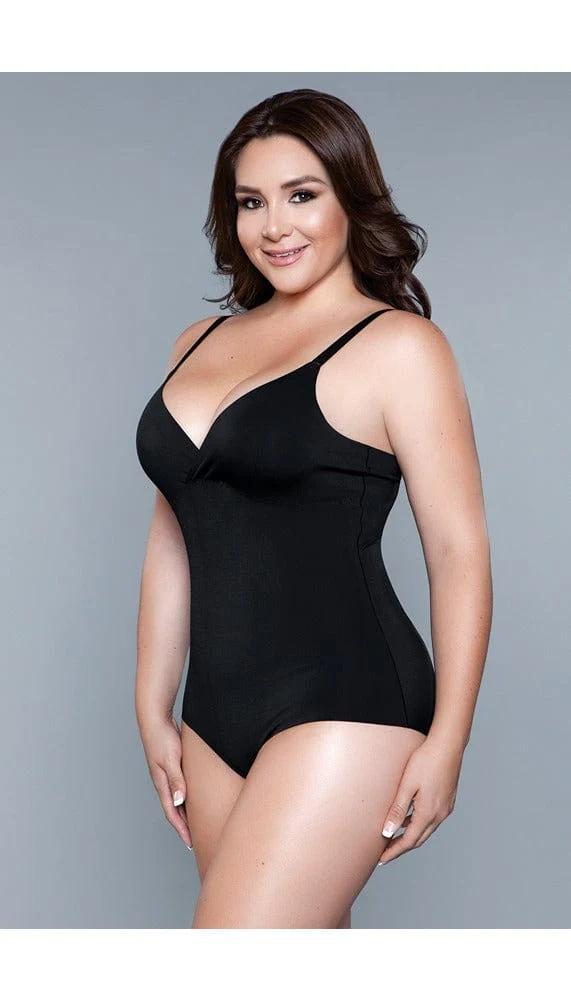 BeWicked What Waist Seamless Shapewear Bodysuit with Adjustable Straps