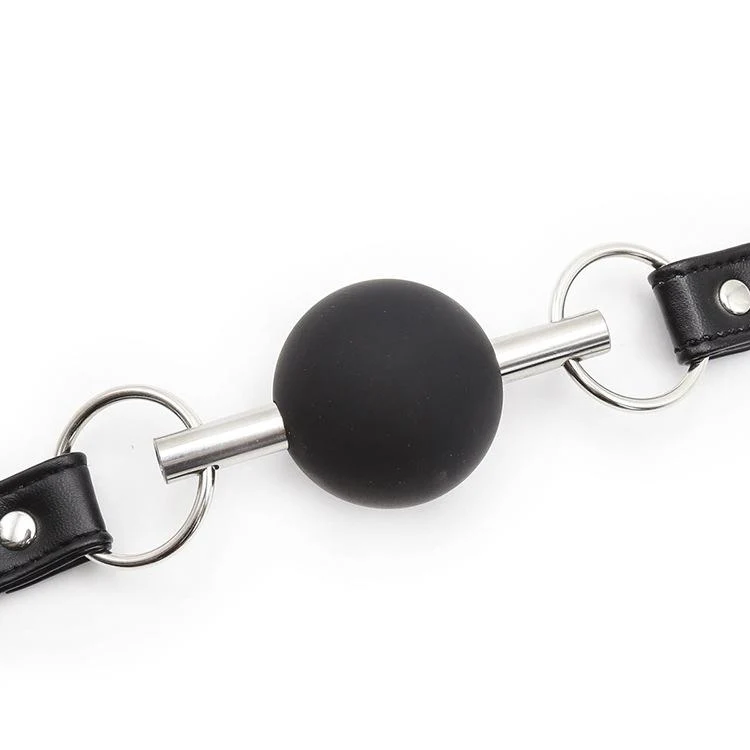 Silicone Ball Gag With Adjustable Leather Straps