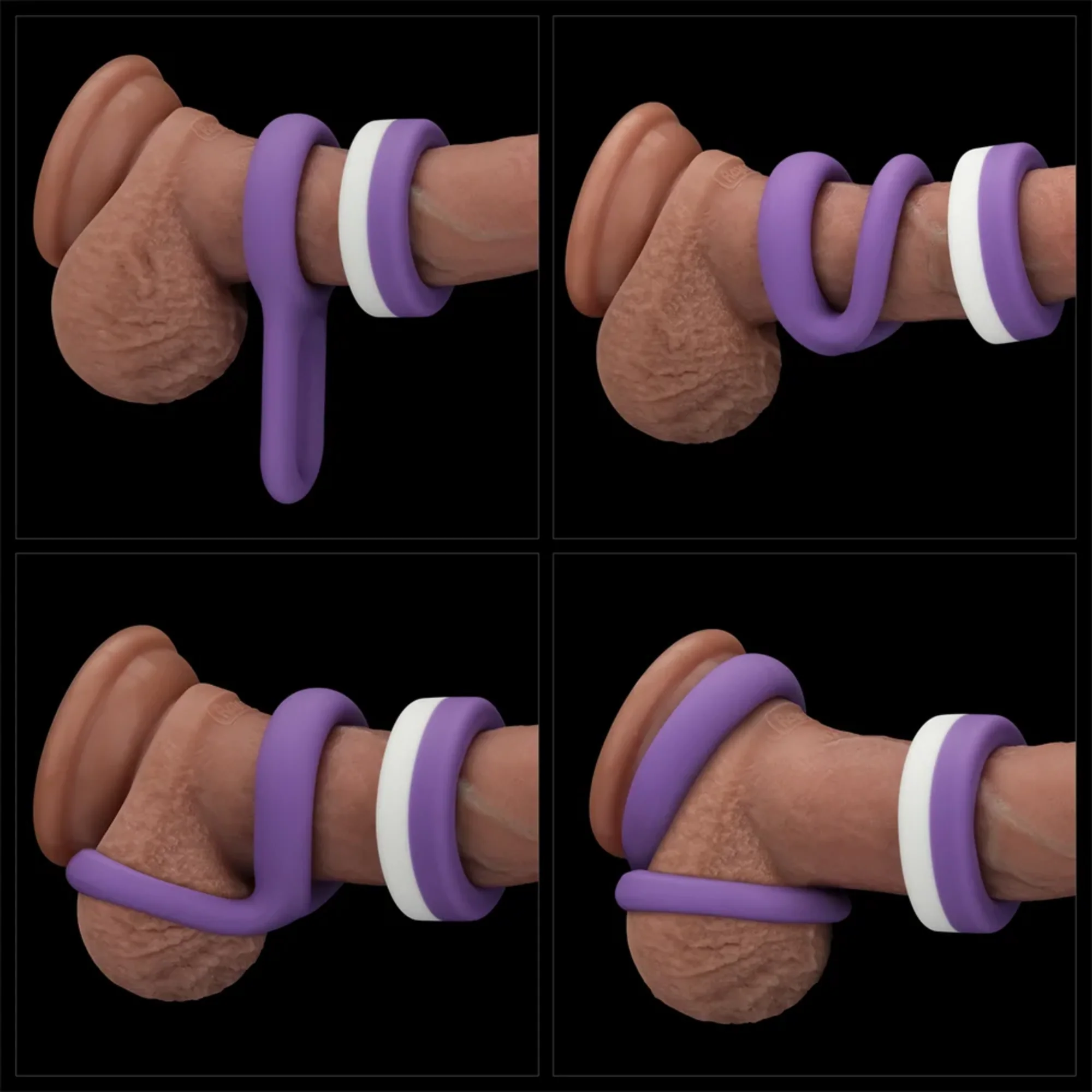 Pinnacle Pro Flex Duo Cock Ring for Custom Shaft and Ball Squeeze