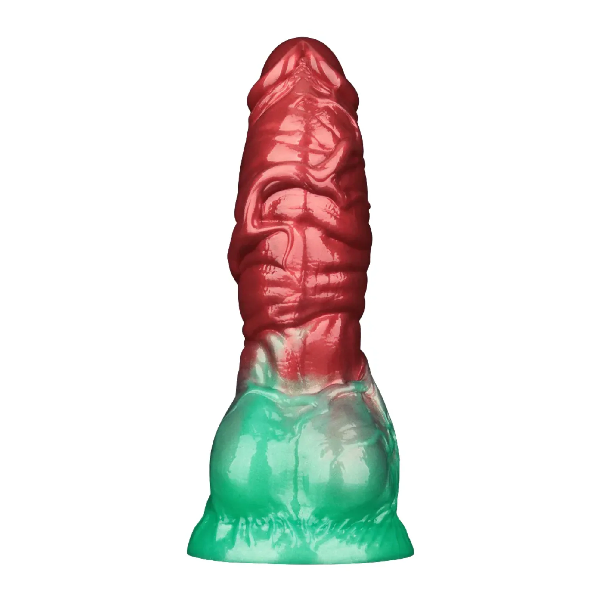 Inflatable Fantasy Dildo with Squeeze Pump for Stretching and Gaping