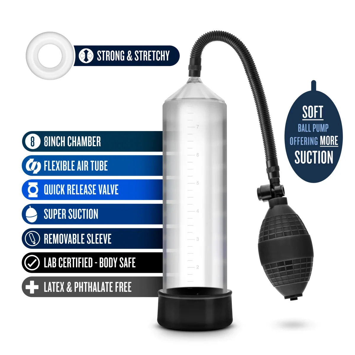 Blush Performance VX101 8.5 Inch Penis Enhancement Pump