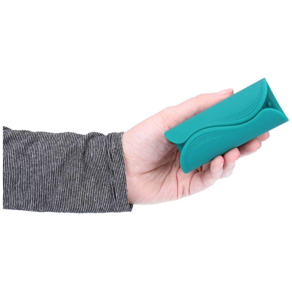 Vibrating Ribbed Silicone Penis Gripper Stroker for Rechargeable Solo and Couples Play