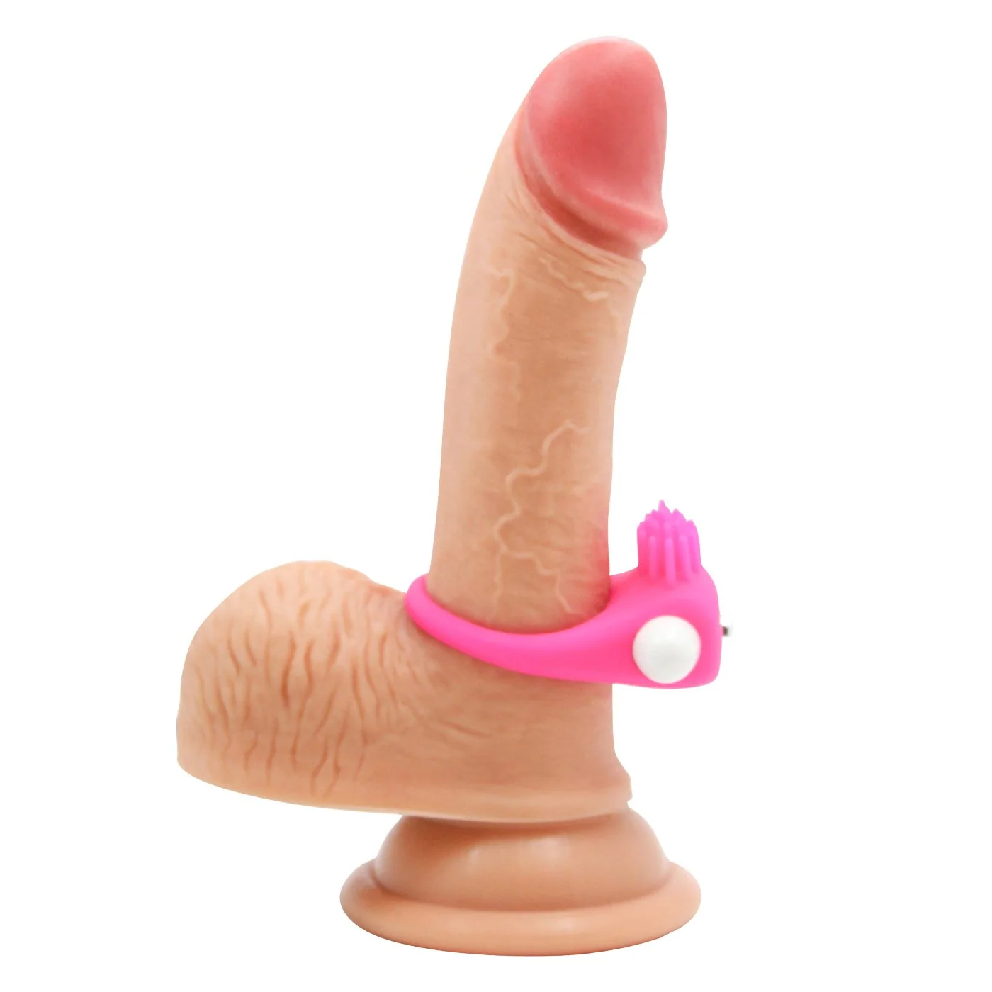 Vibrating Cock Ring With Nubby Ticklers for Couples