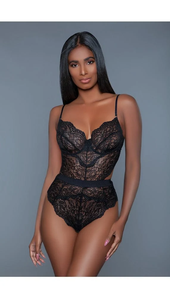 BeWicked Bettany Bodysuit with Non-Padded Cups and Cut-Out Details