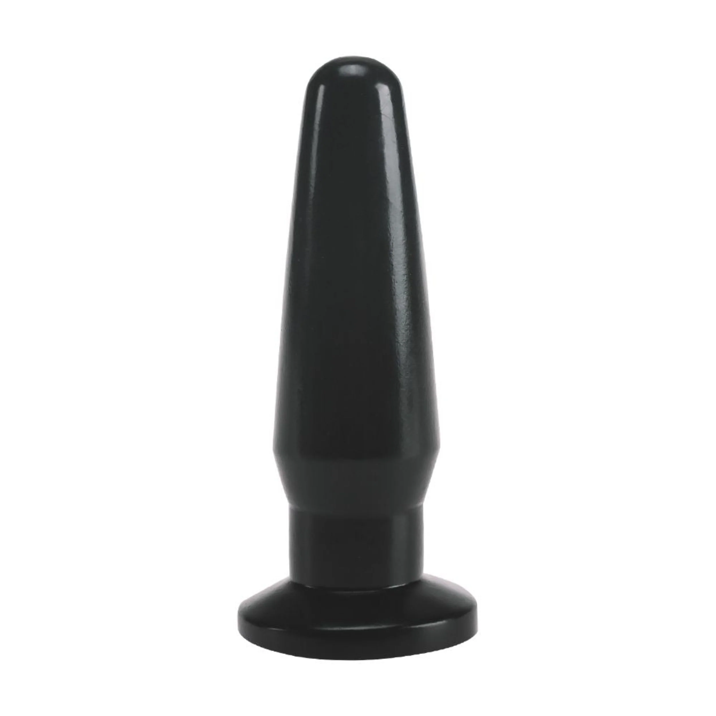 Tapered Butt Plug with Suction Base in 2 Sizes and Colors