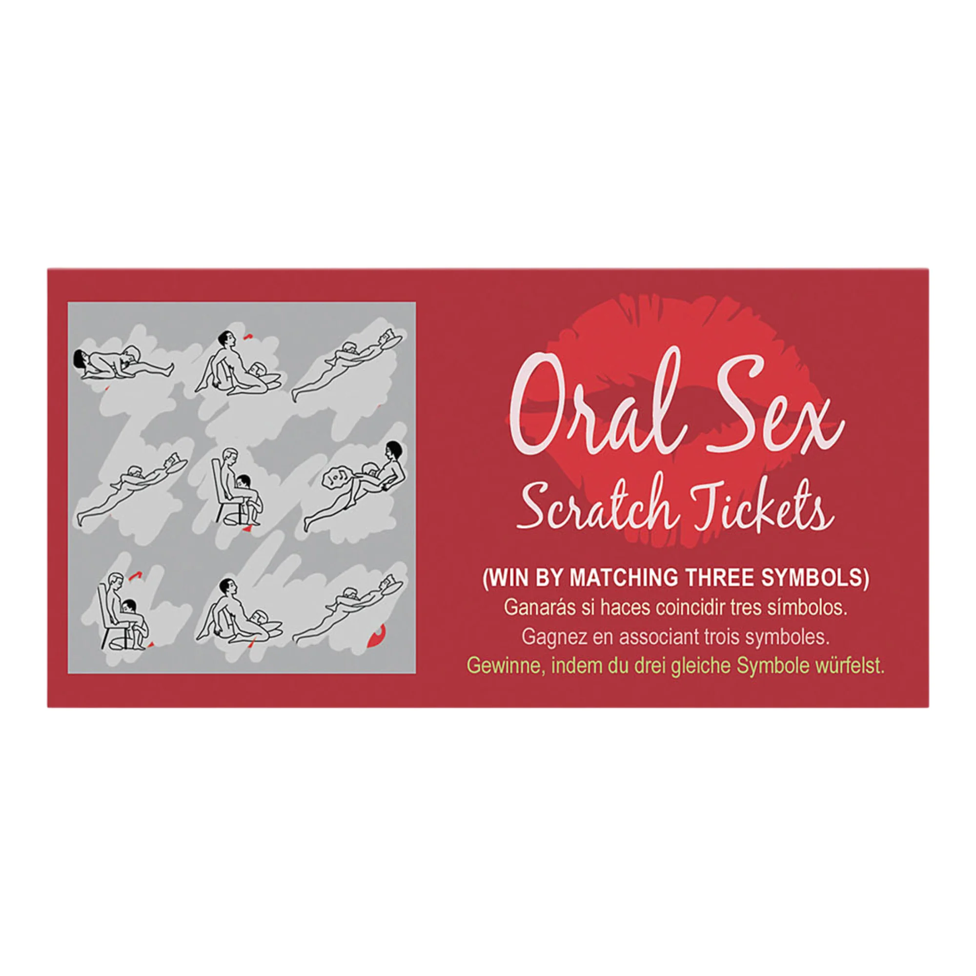 Oral Sex Scratch Tickets Game with 8 Kinky Positions for Couples