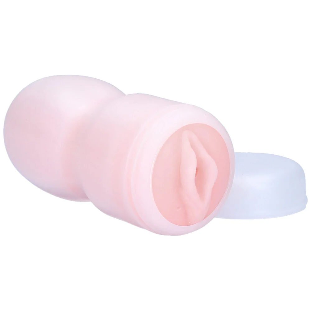 Easy Grip Tight Pussy Stroker in a Discreet Masturbation Cup