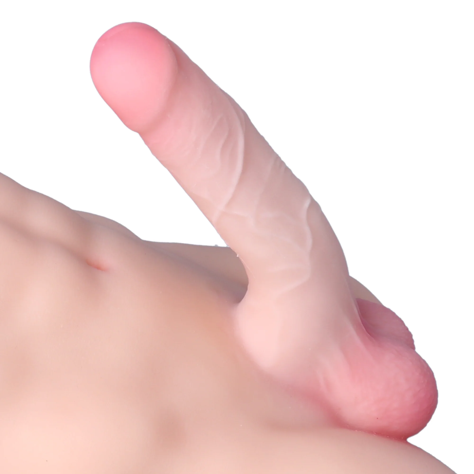 Male Torso Masturbator with Posable 6.5-Inch Cock and Textured Anal Tunnel