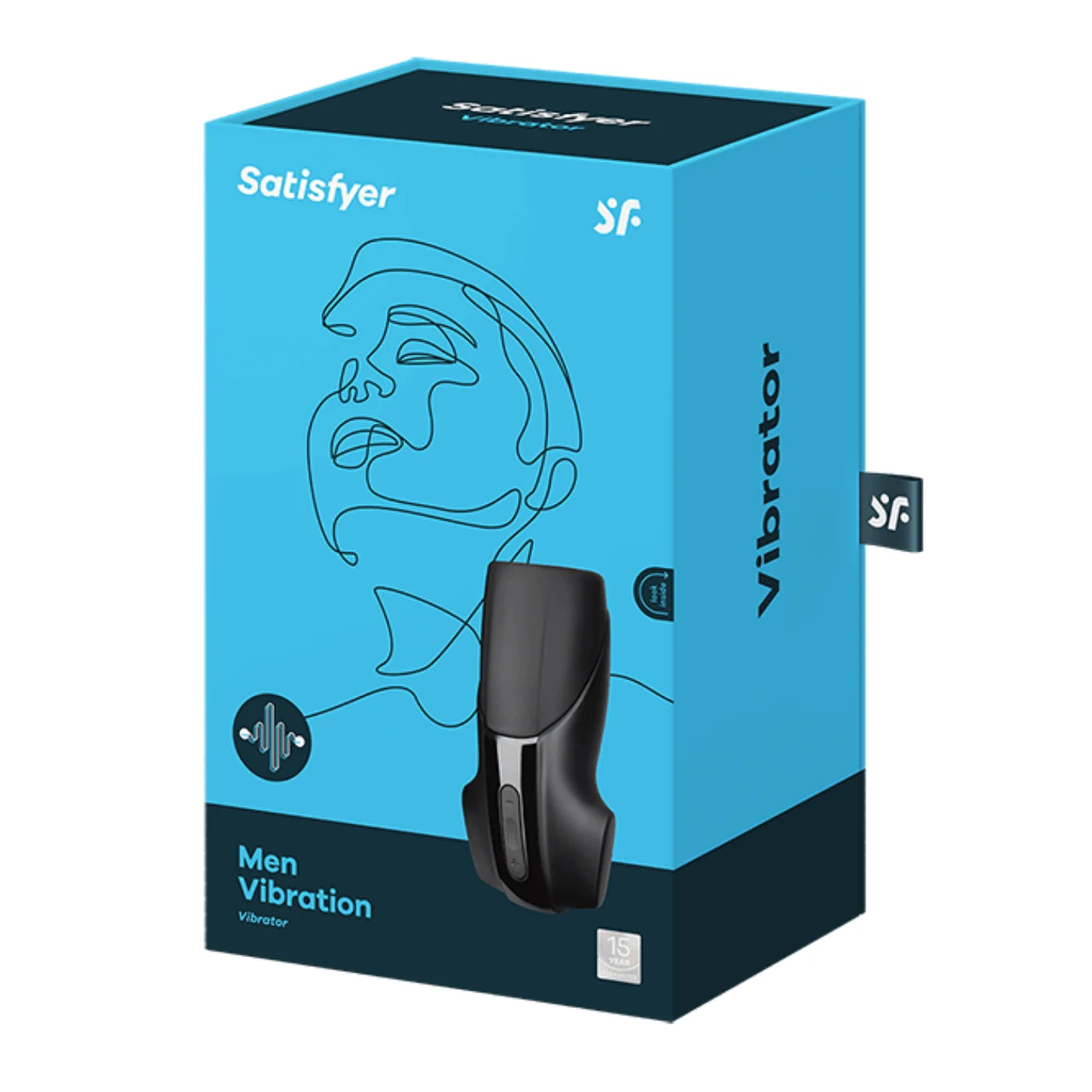 Satisfyer Men Vibration Silicone Rechargeable Masturbator for Penis Stimulation