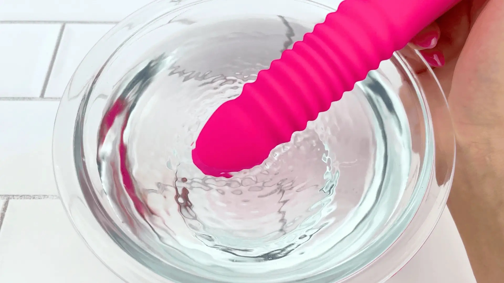 Thrusting and Vibrating Suction Cup Dildo - Easy, Deep, Hands-free O's!