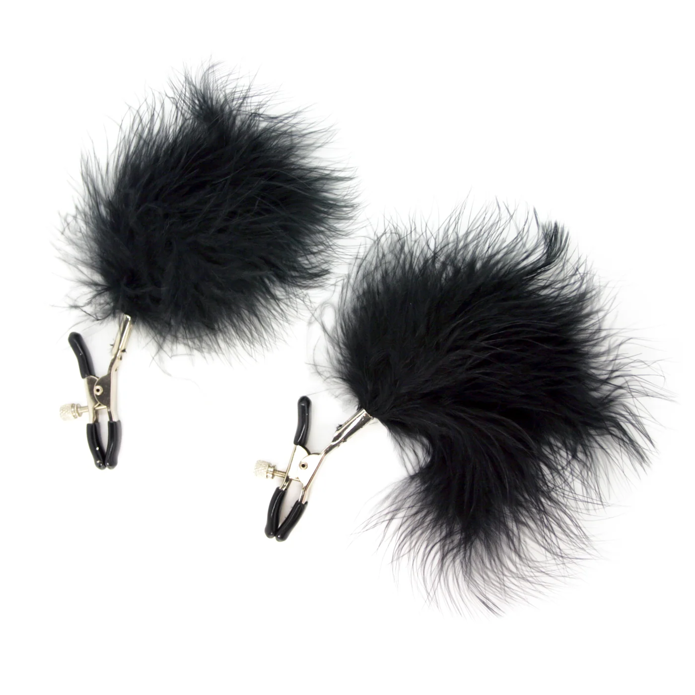 Feathered Nipple Clamps With Adjustable Screw Pinch