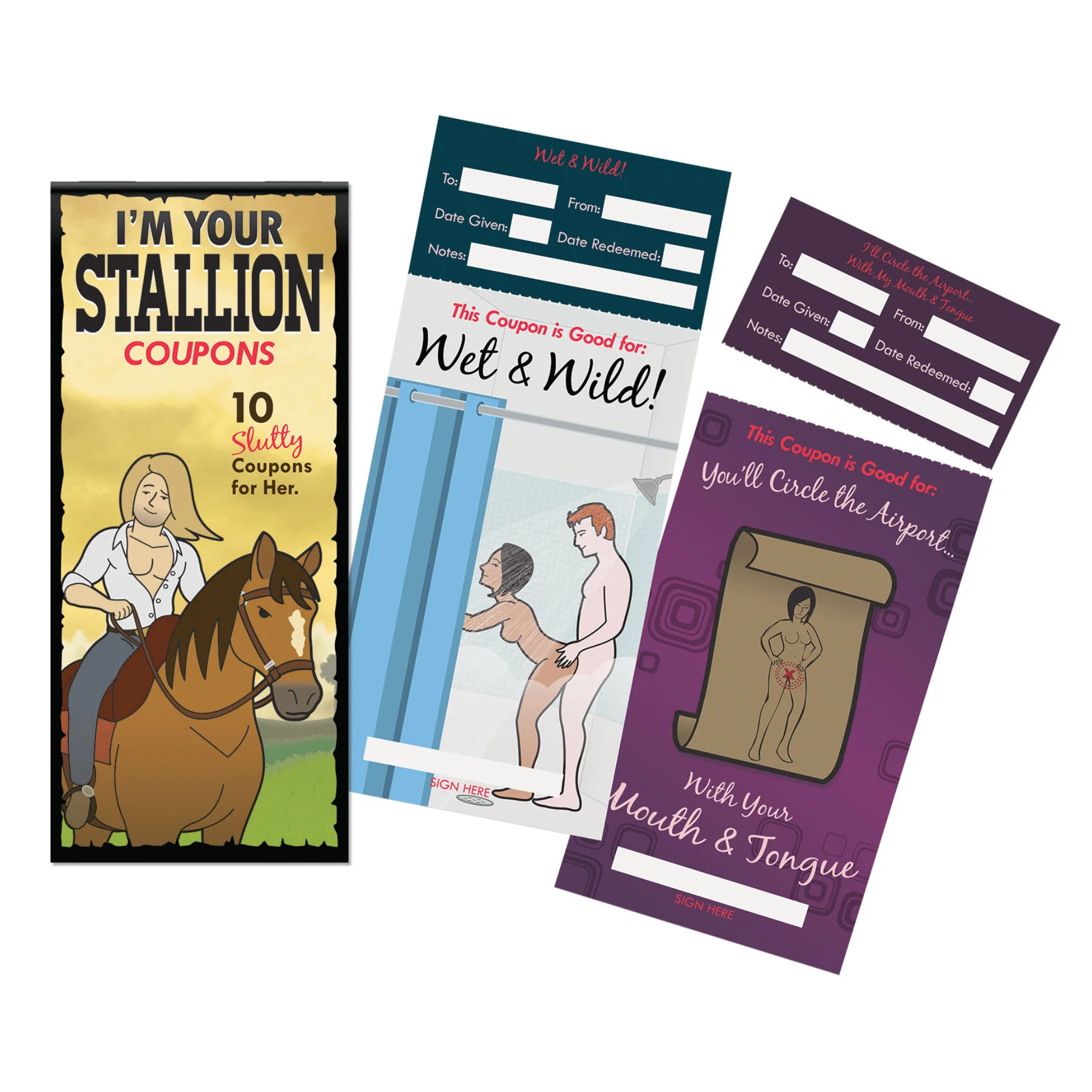 I'm Your Stallion Coupon Book With 10 Slutty Coupons for Her