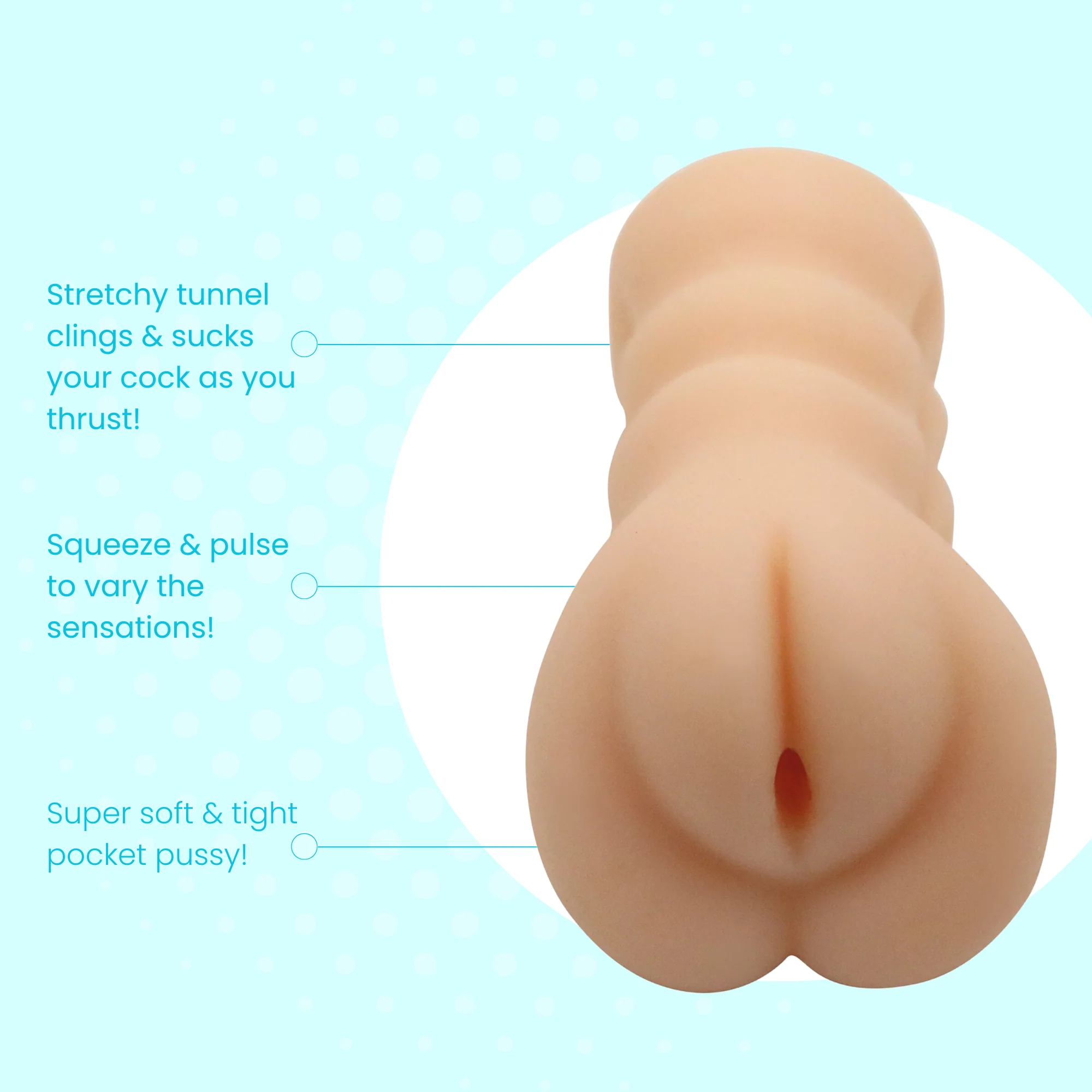 Easy Grip Pocket Pussy & Vibration Masturbation Bundle for Couples