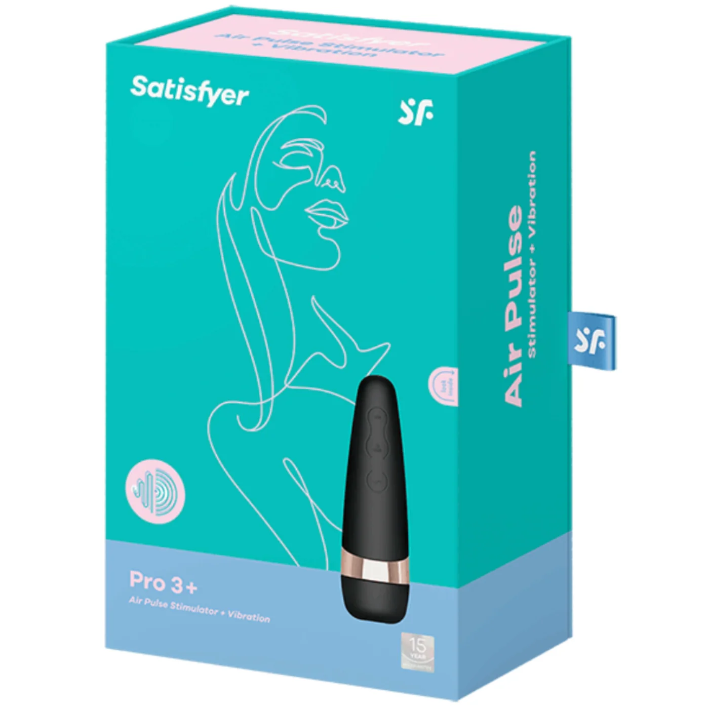 Satisfyer Pro 3+ 阴蒂吸吮器与气流脉冲振动器 适合新手