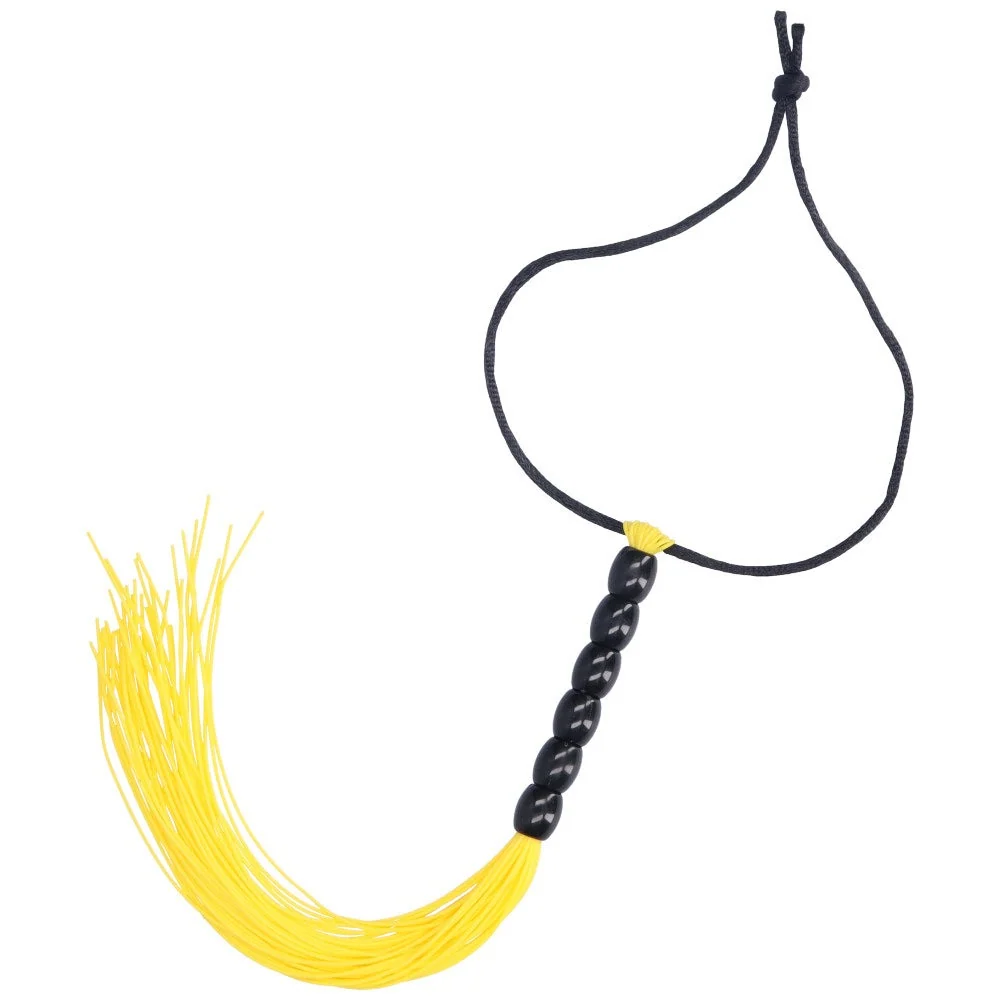 Mini BDSM Tassel Flogger with Wrist Band in Silicone
