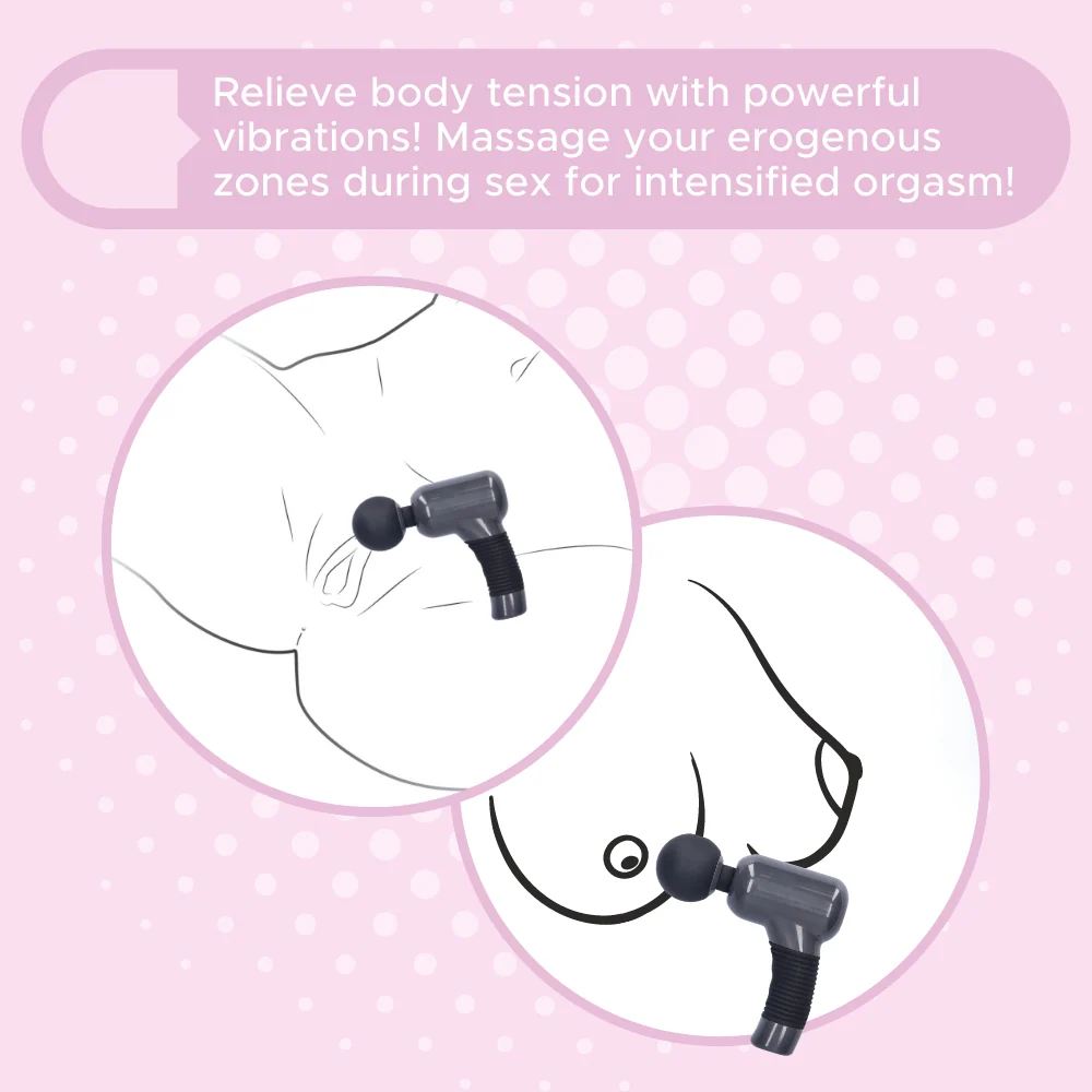 Pulse Rechargeable Handheld Body Muscle Massager for Tension Relief
