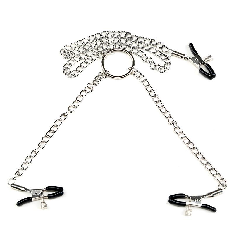 Adjustable Nipple Clamps and Clit Clamp Set With Chain
