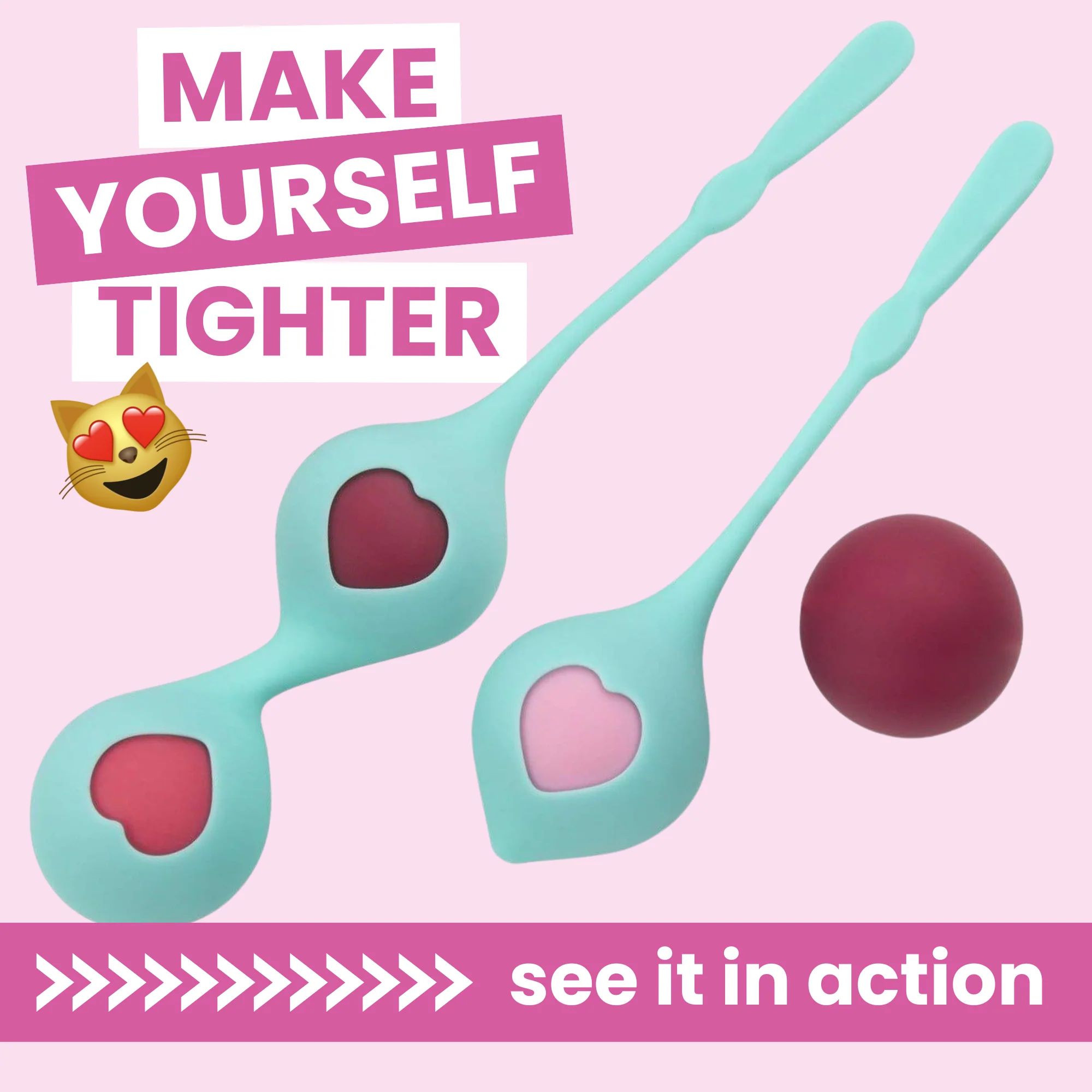 SORA Duo Tone Kegel Ball and Pleasure Ball Exerciser Set with Weighted Balls