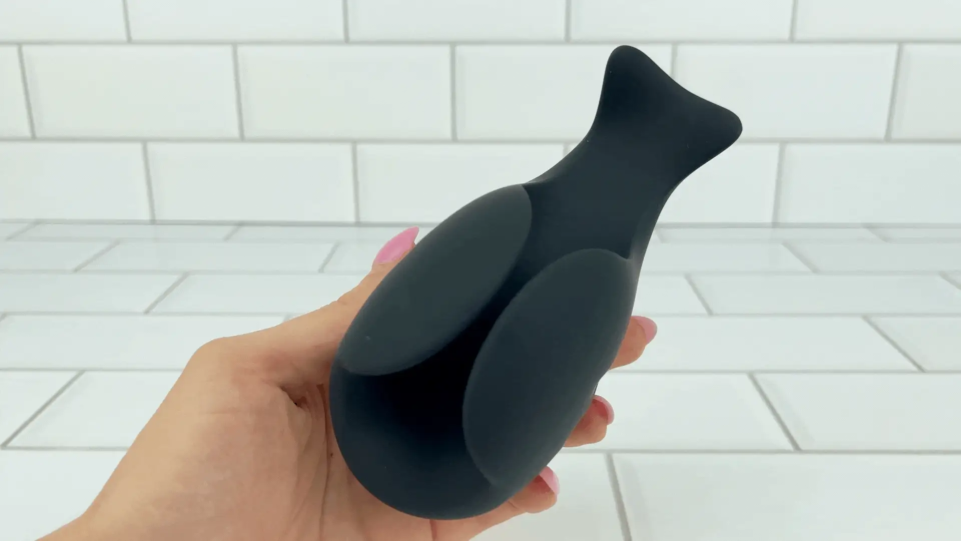Flexible Silicone Cock Sleeve with Thumping F-Spot Tip
