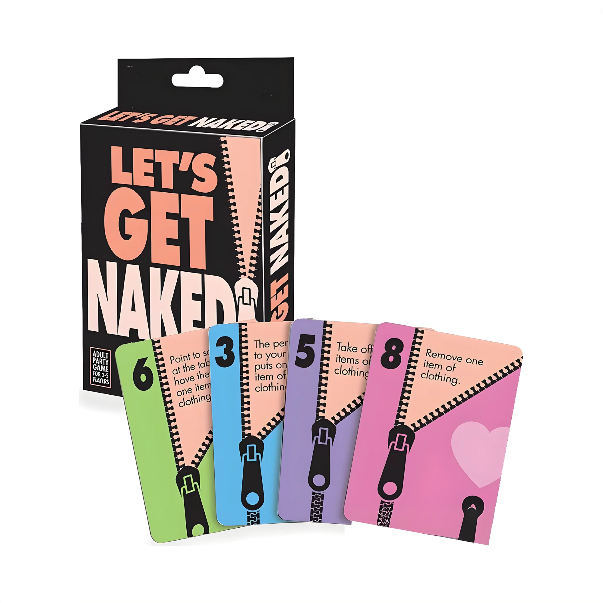 Let's Get Naked Card Game with 53 Strip-Style Playing Cards