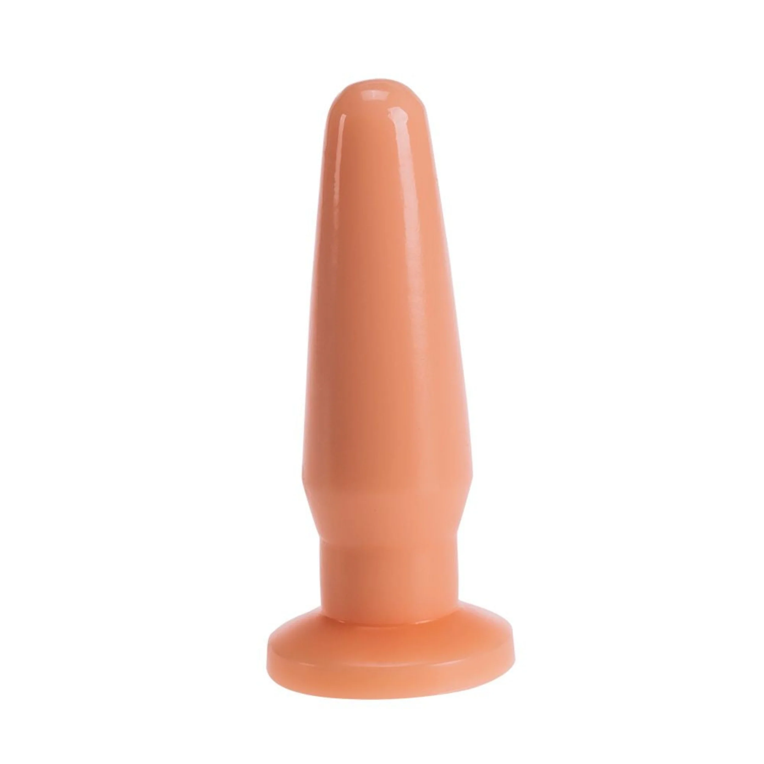 Tapered Butt Plug with Suction Base in 2 Sizes and Colors