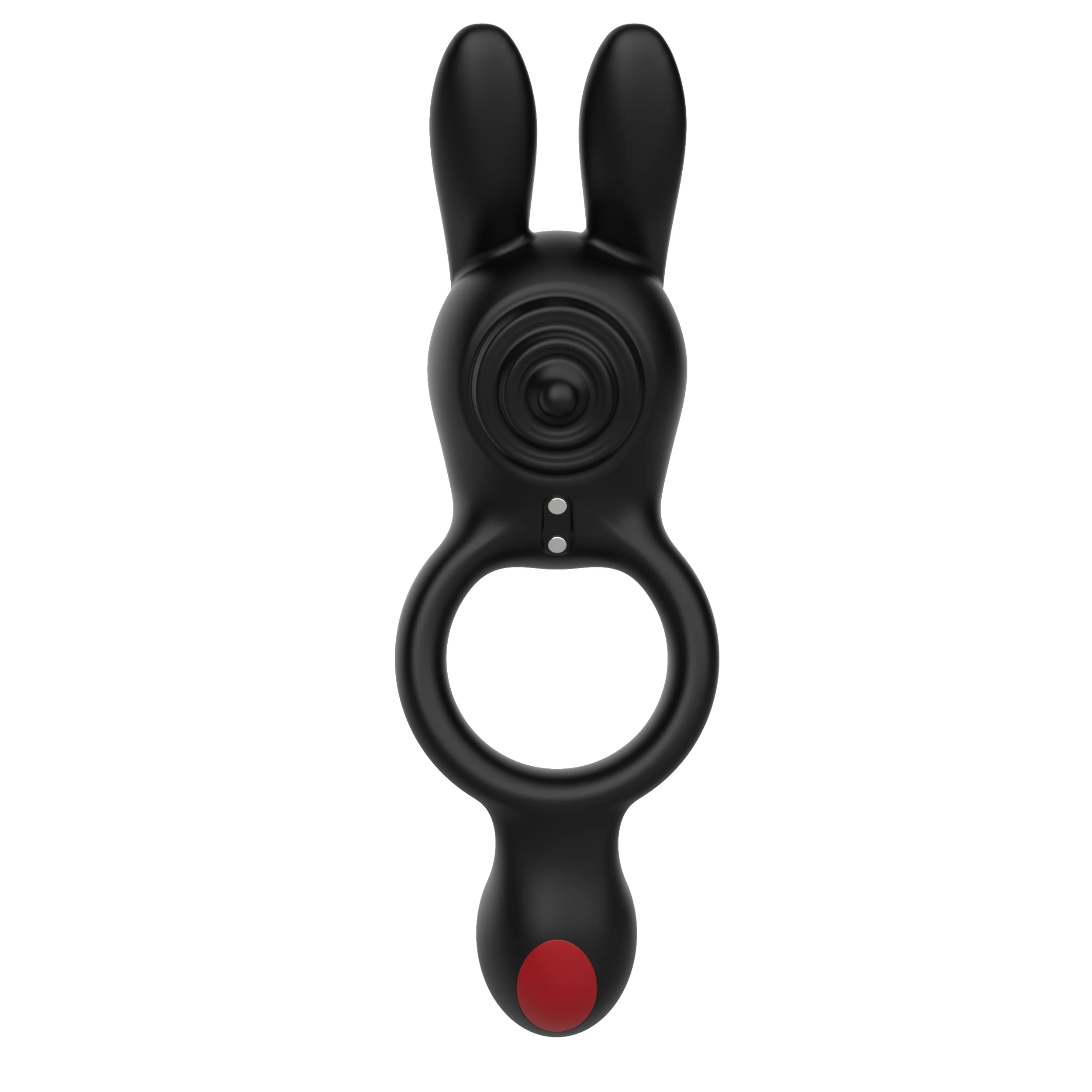 Vibrating Silicone Bunny Dual C-Ring - Penis, Clit, and Scrotum Vibes!