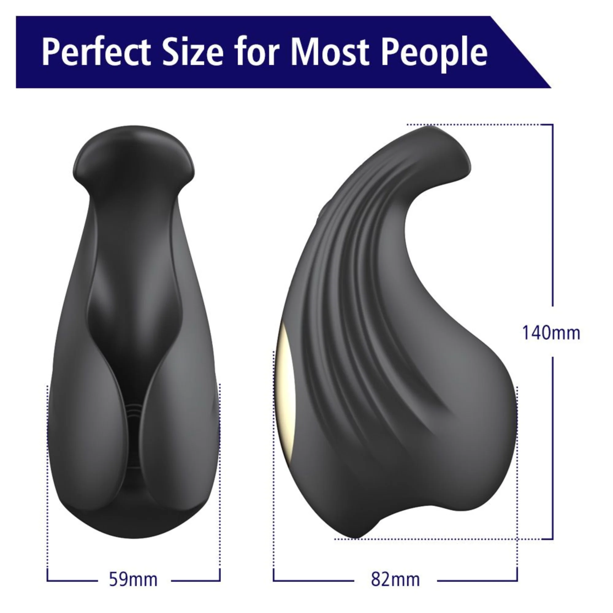 Flexible Silicone Cock Sleeve with Thumping F-Spot Tip