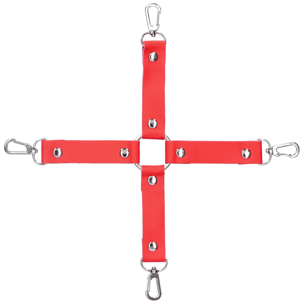 Hog Tie Restraint Set With Faux Fur Lined Cuffs