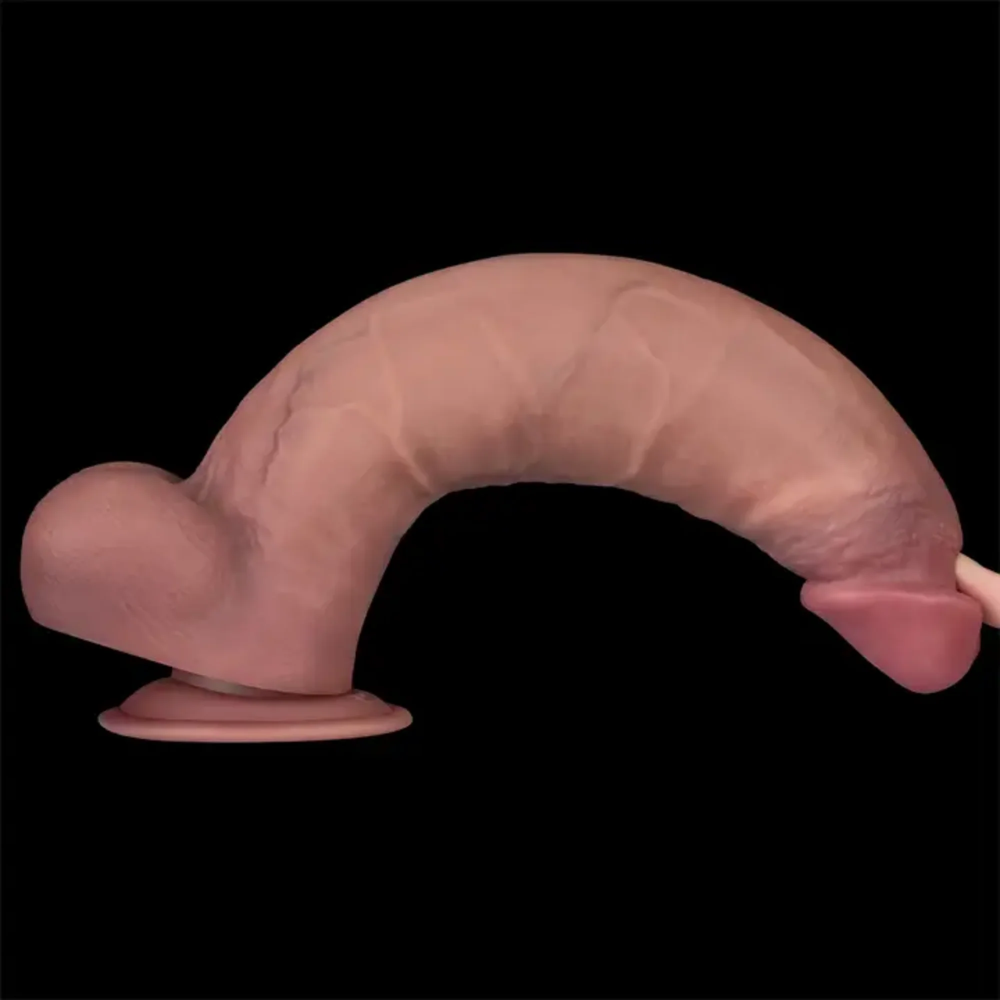 12" Vibrating Dual Density Power Cock - Experience Unmatched Realism!