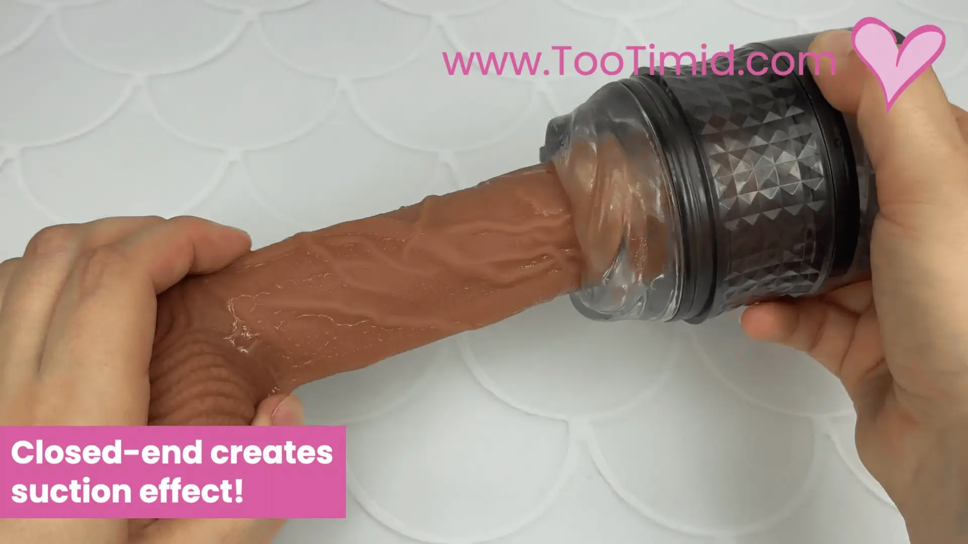 Open-Ended Sucking Masturbator with Textured Sleeve