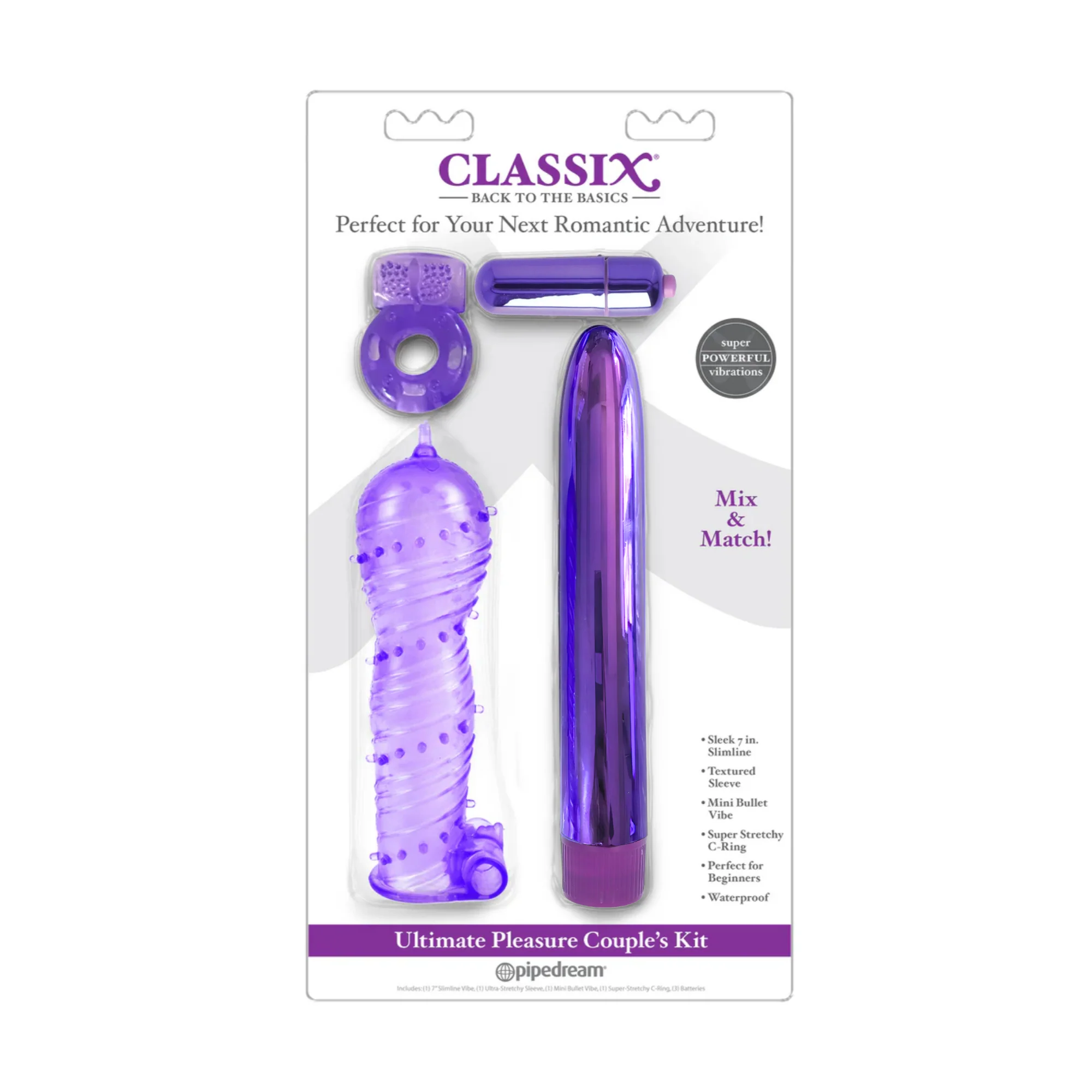 Classix Ultimate Pleasure 4 Piece Couples Kit | Turn Up the Heat and Ignite the Passion!