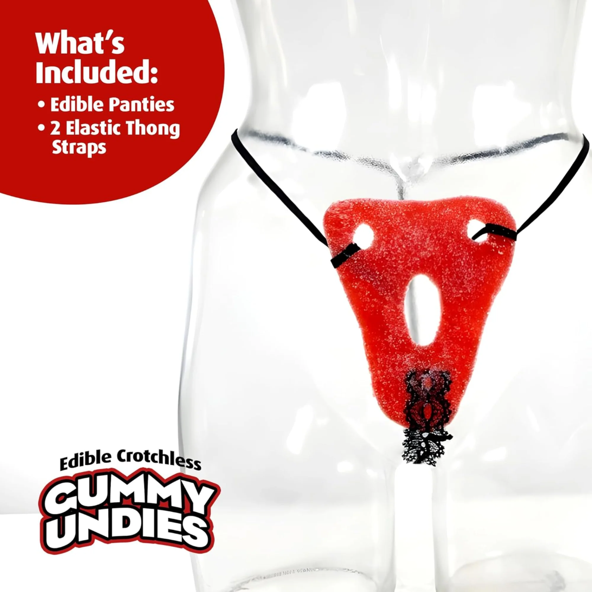 Edible Crotchless Gummy Panties in 4 Fruity Flavors