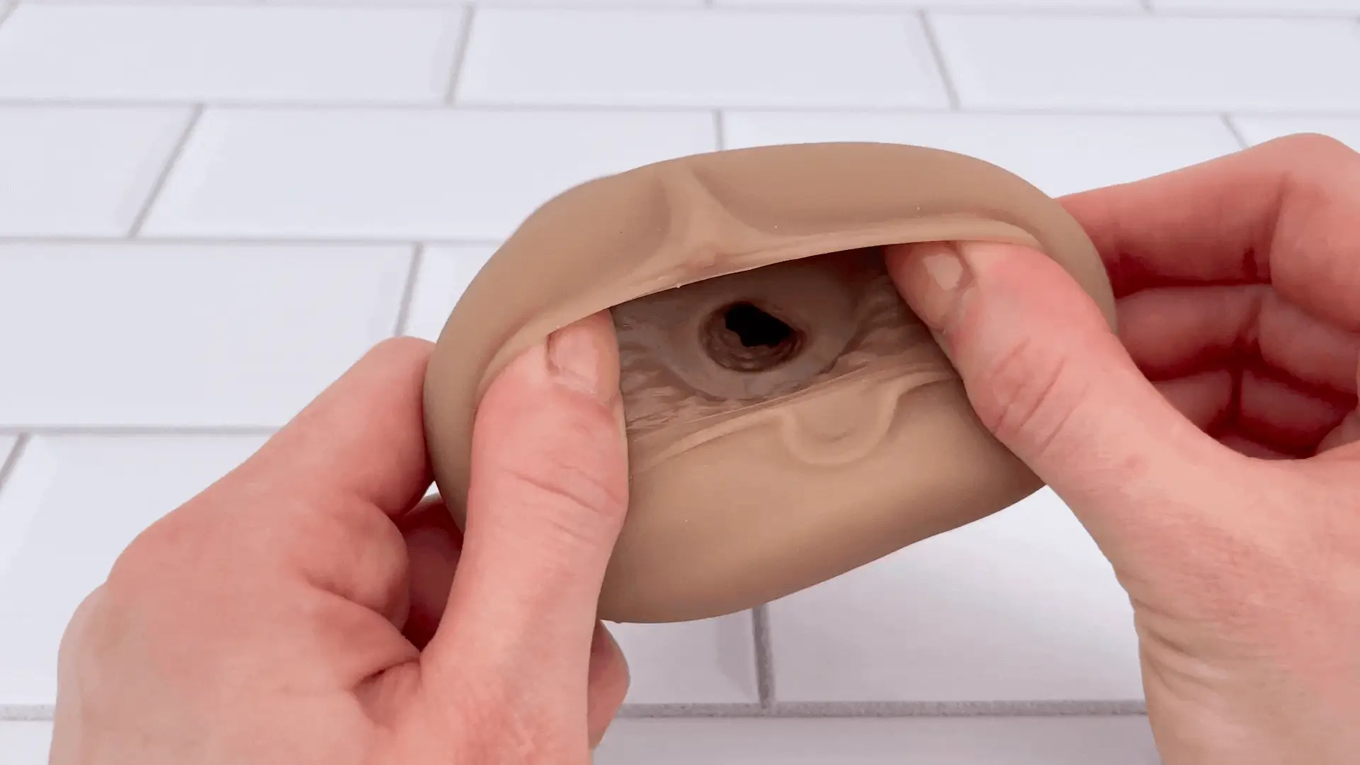 Easy Grip Pocket Pussy with Textured Tunnel and Outer Ridges