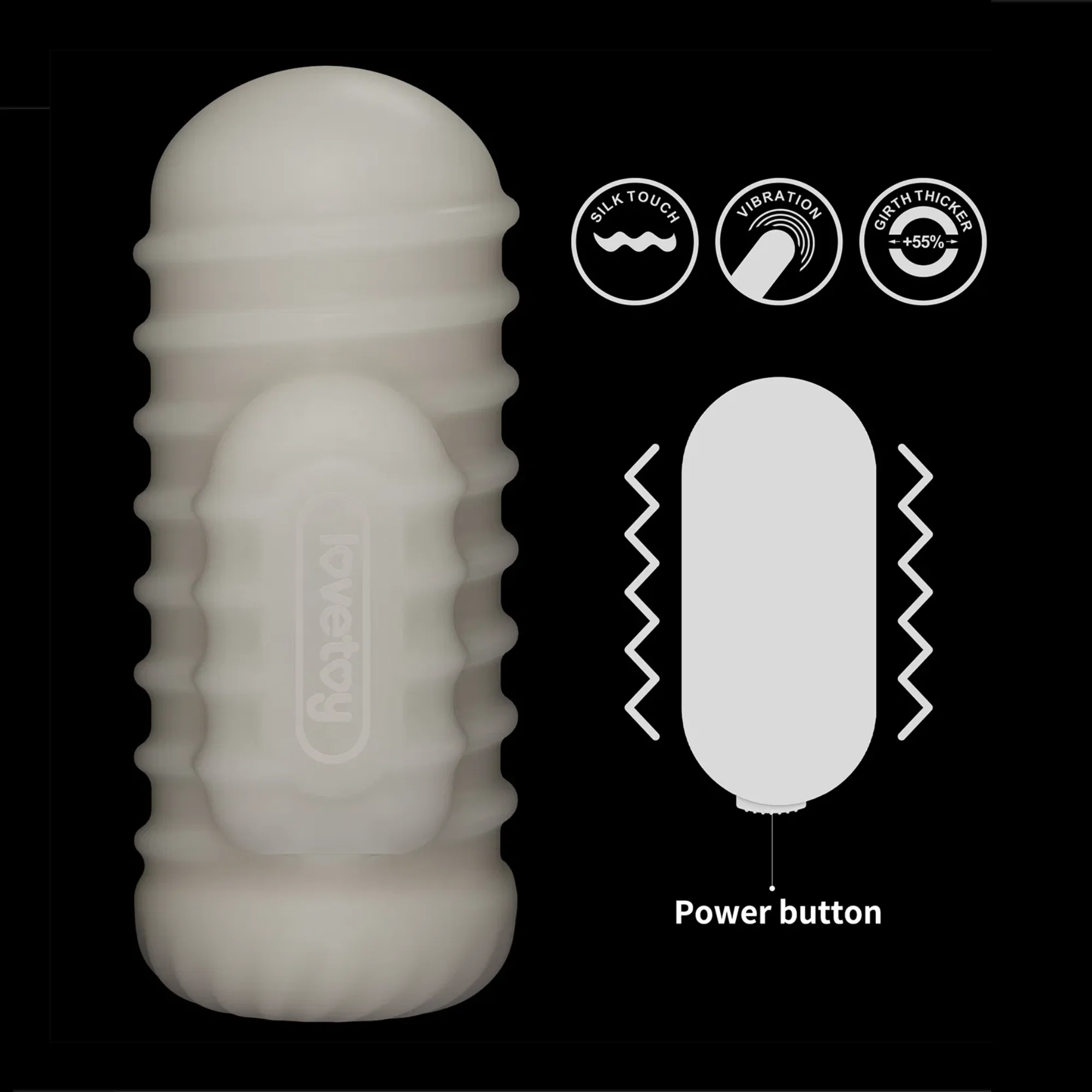 Knight's Ring Vibrating Sleeve- Use for Girth Enhancement or as a Masturbator!