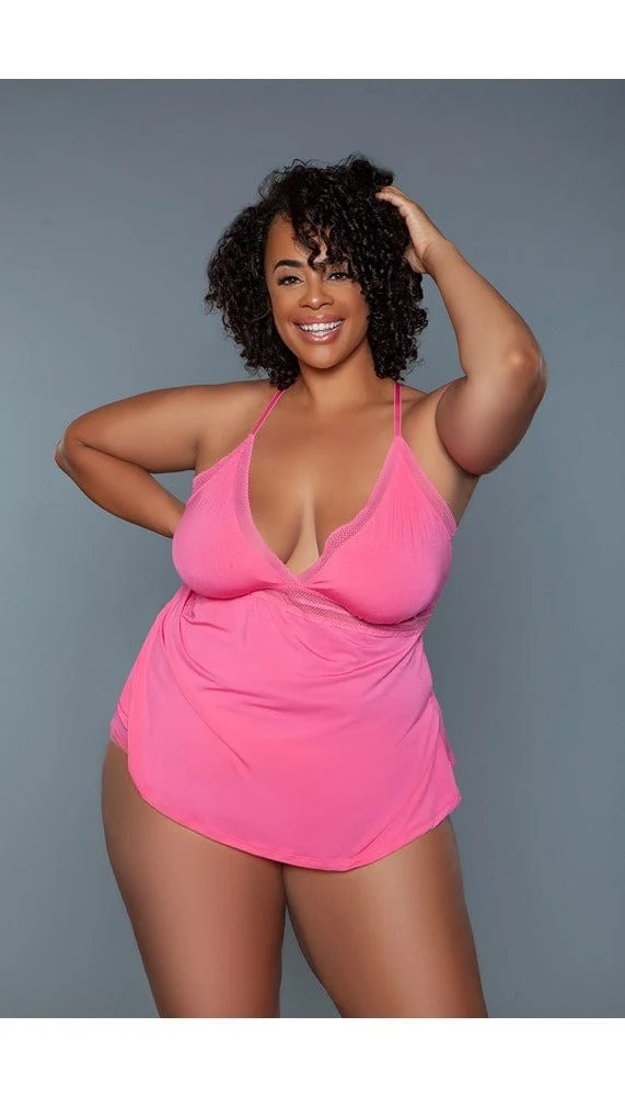 Piper V-Neck Cami Set with Bralette and Boyshorts